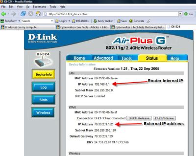 D-Link Router IP