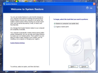 XP System Restore