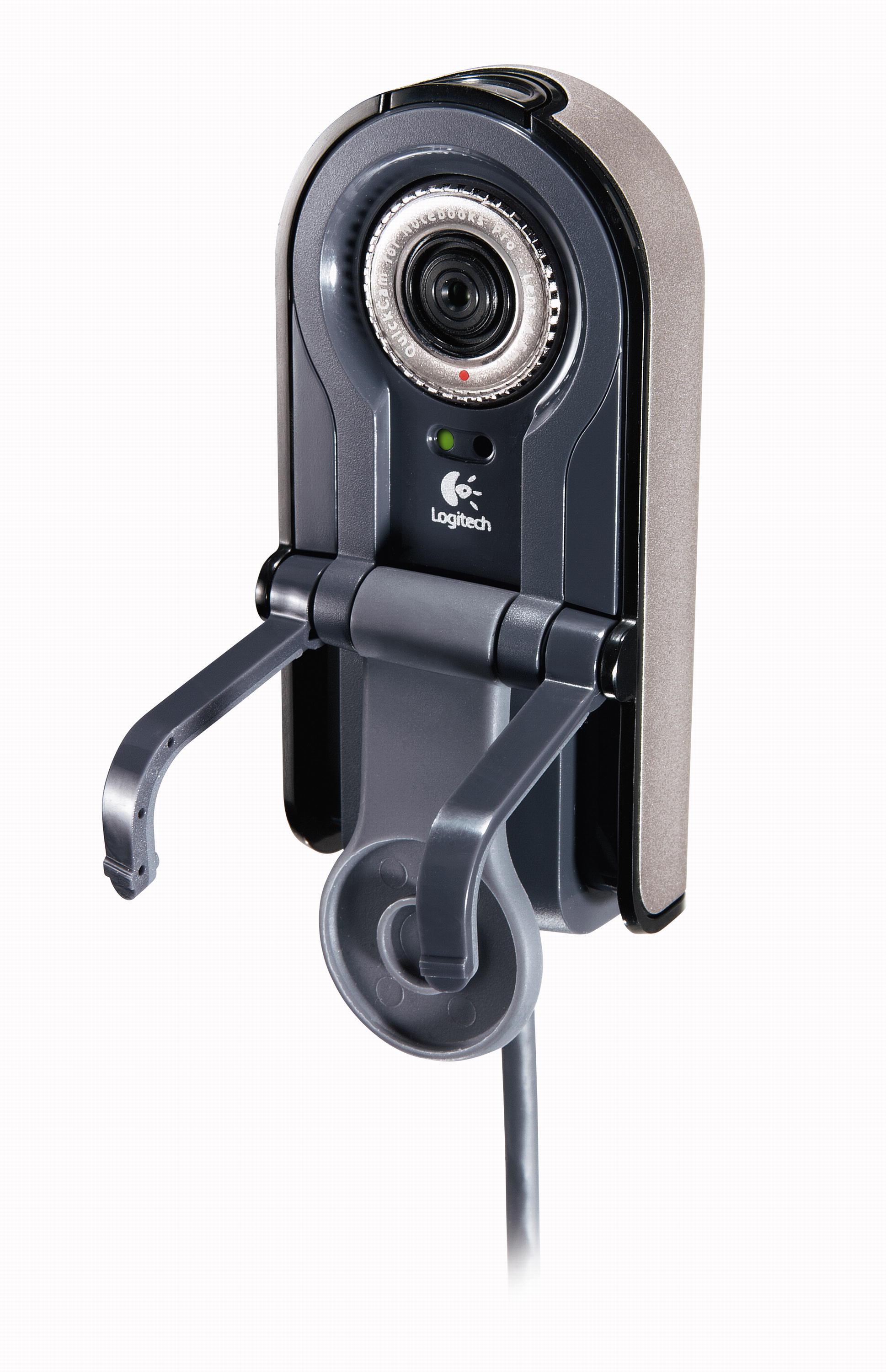 Logitech clip-on webcam