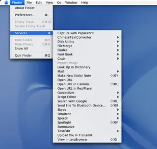 Tiger OSX Finder