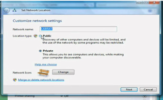 Vista Network Setup